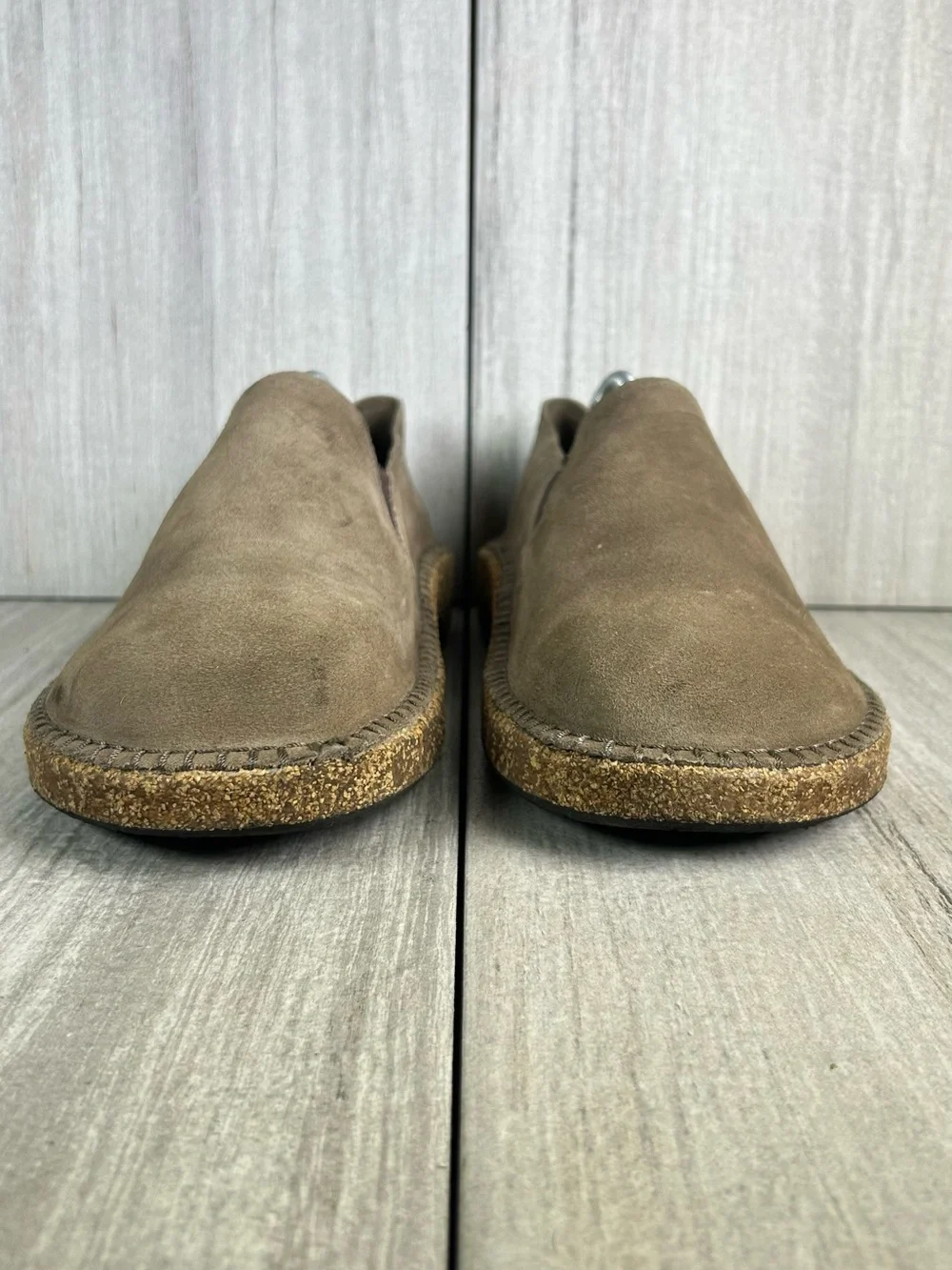 Birkenstock Callan Charcoal Taupe Leather Loafer Slip On Shoes Mens Size 10 43